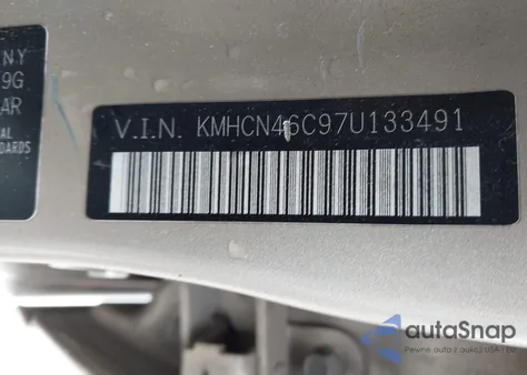 2007 Hyundai Accent Gls из США, поврежденный, VIN KMHCN46C97U133491